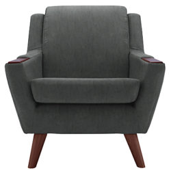 G Plan Vintage The Fifty Five Armchair Velvet Smoke